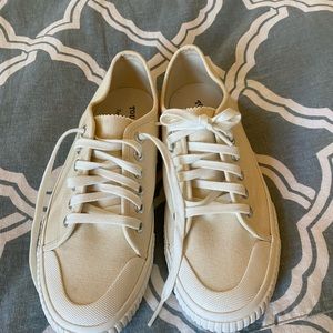 Jcrew Tretorn Tennis Sneakers 6.5 Cream